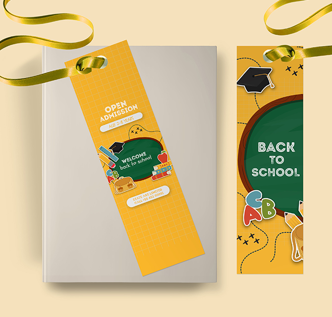 Back to School Customized Bookmarks
