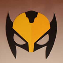 Paper Die-Cut Mask - Wolverine