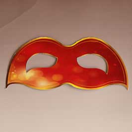 Printed & Die-Cut Paper Mask - Fancy
