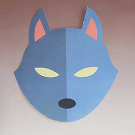 Die-Cut Paper Mask - Wolf