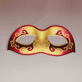 Printed & Die-Cut Paper Mask - Fancy 3