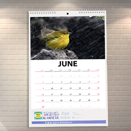 Customized Bird Photo Wall Calendar 