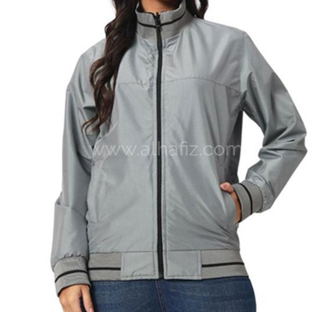VARSITY - SANTHOME Womens Lightweight Reversible Bomber Jacket