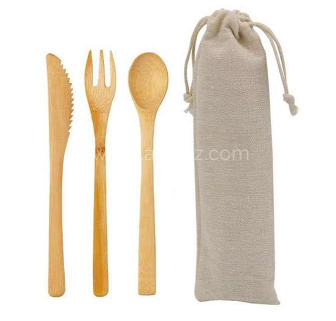 MEOLO - eco-neutral Bamboo Cutlery set