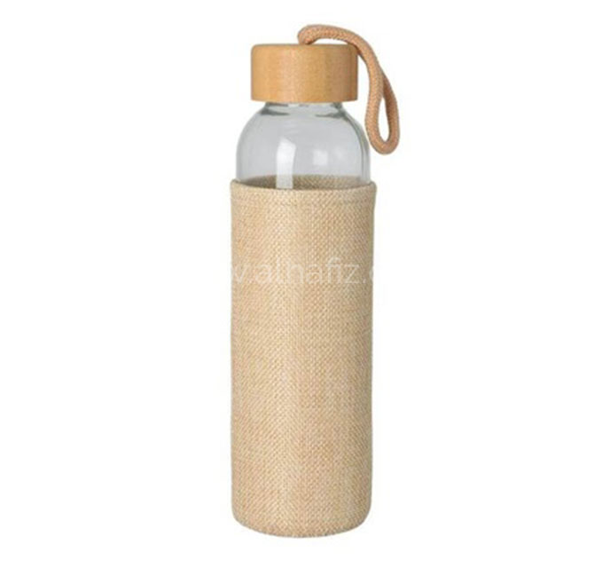 SPELLO - Promotional Glass Bottle with Jute Sleeve - 500ml