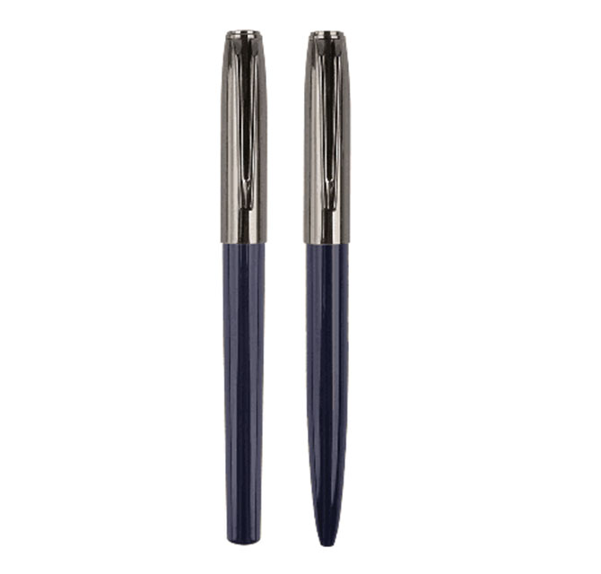 NORA - Gift Set of Roller and Ball Pen - Navy Blue
