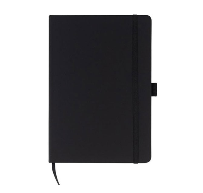 JURSI - Giftology A5 PU Notebook with Pen Loop - Black