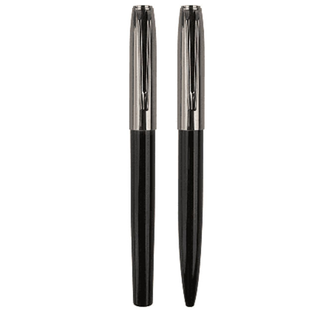 NORA - Gift Set of Roller and Ball Pen - Black