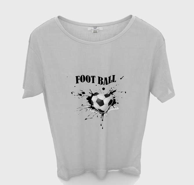 T-Shirt Grey - Foot  Ball