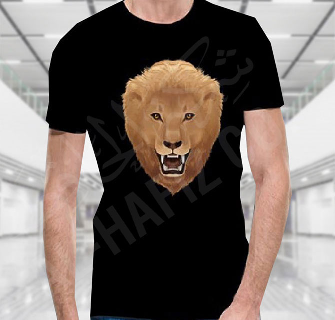 Heat Transfer on Black T-shirt 
