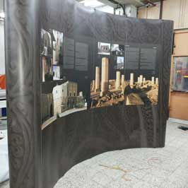 3x5 Curved Display Pop Up Stand