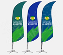 Shark Fin Tear Drop Flag