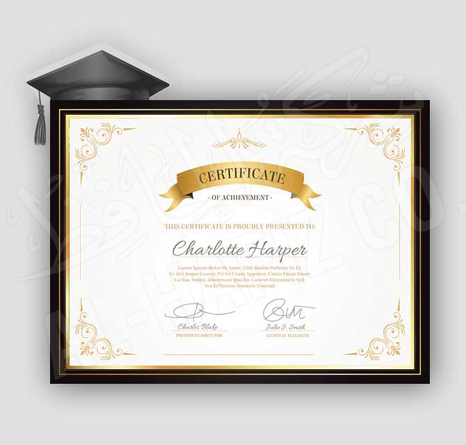 Acrylic Certificate Frame with Laser Cut Graduation Cap