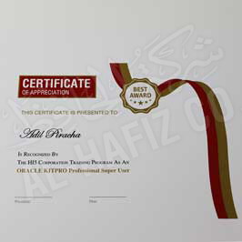 Certificate Mahroon