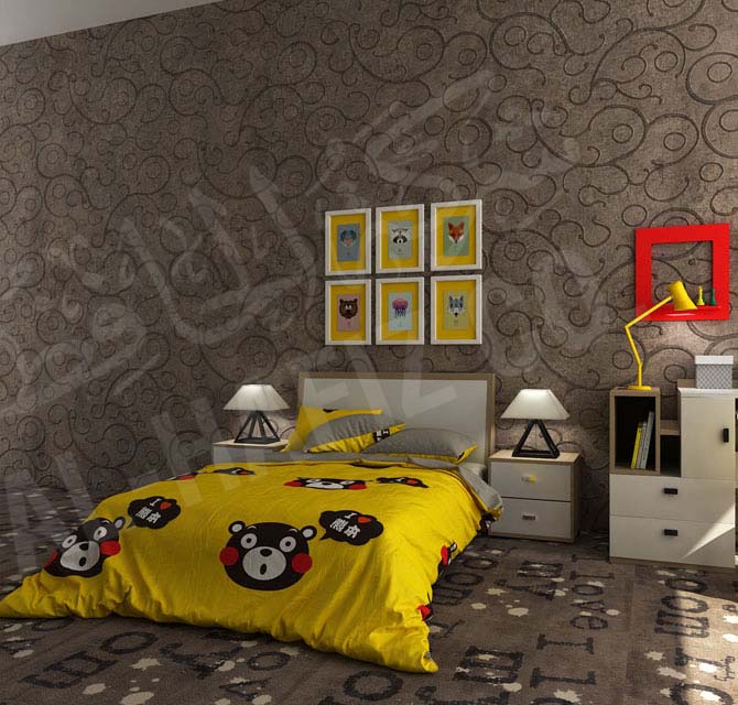 Bedroom Luxury wallpapers Printing 