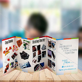 Digital printed Trifold Brochure 