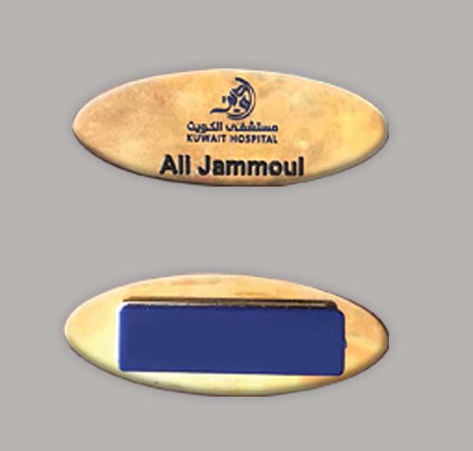 Metal Color Filled Badge with Magnet