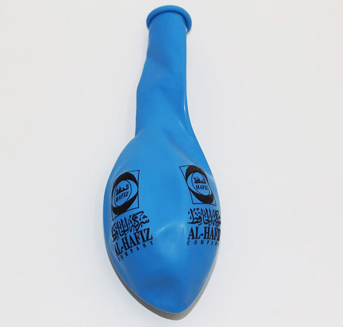 Customized one Color Printed Balloon – Light Blue