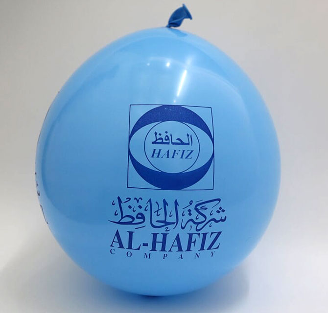 Customized Balloon Blue – One Color Printing