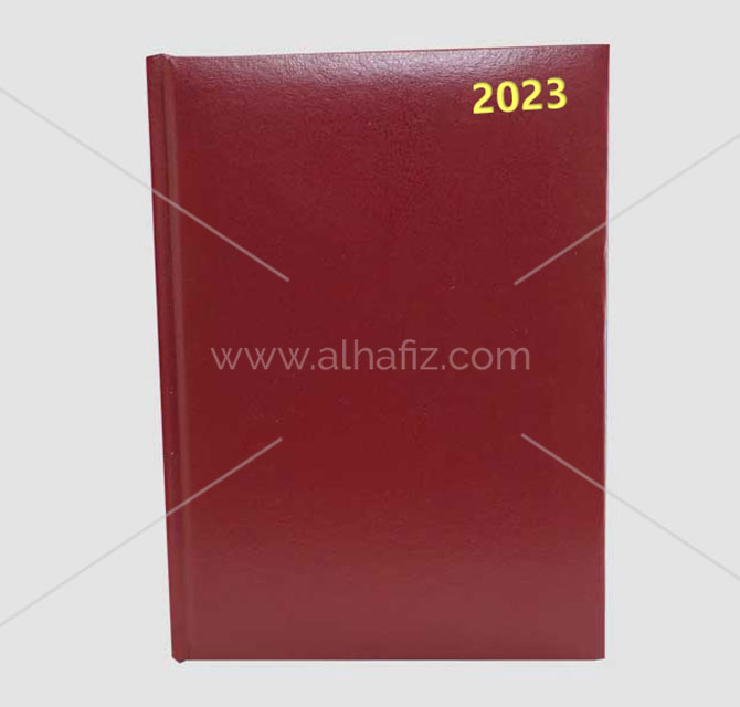 Personalized Pu Hard Cover diary 2023 with soft feel Maroon Color