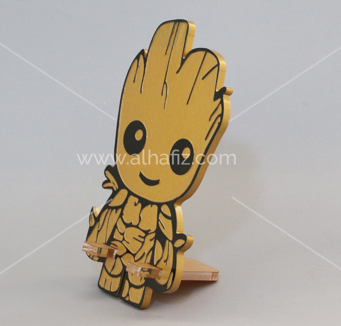 Art Work Wooden Phone Stand