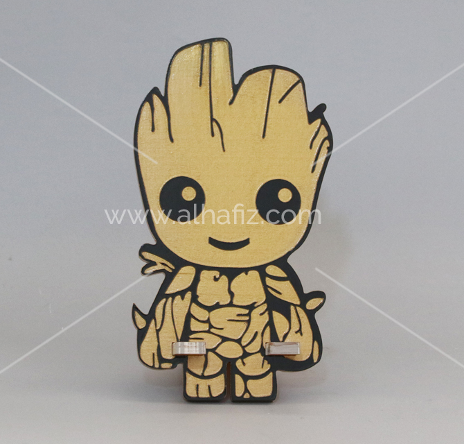 Art Work Wooden Phone Stand