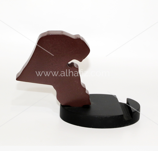 Map Printed Wooden Mobile Holder