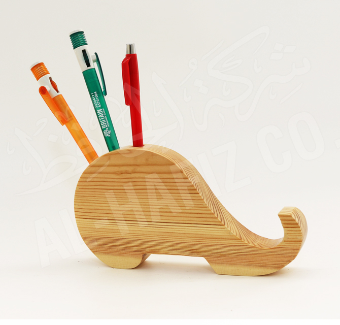 Customize Wooden Penholder With Mobile Stand