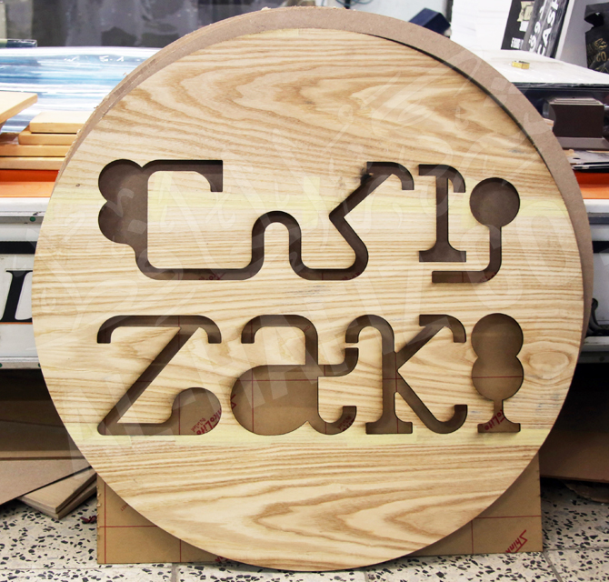 Customize Wood Sign With Engraving