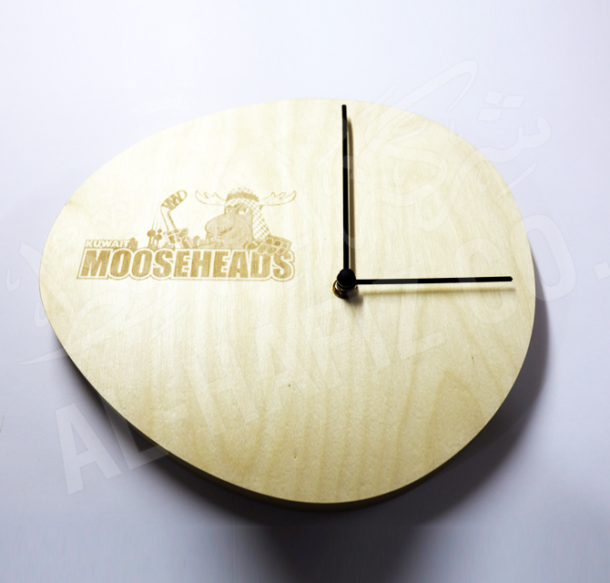 Customize Laser Marked Wooden Clock 