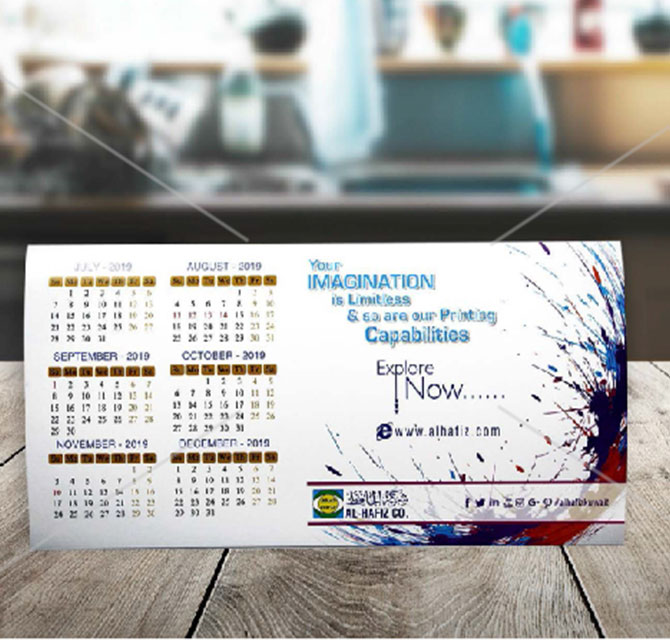Customized School Table calendar