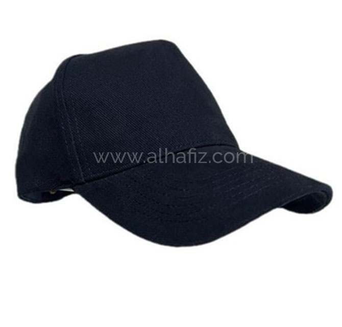 NARVA - 5 Panel Heavy Brushed Cotton Cap - Navy Blue