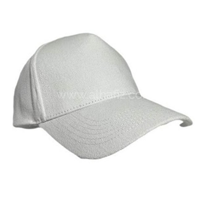 NARVA - 5 Panel Heavy Brushed Cotton Cap - White