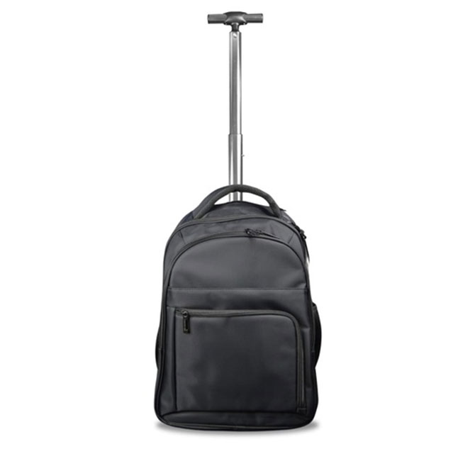 BREE - SANTHOME 2 Wheels Trolley Backpack - Black