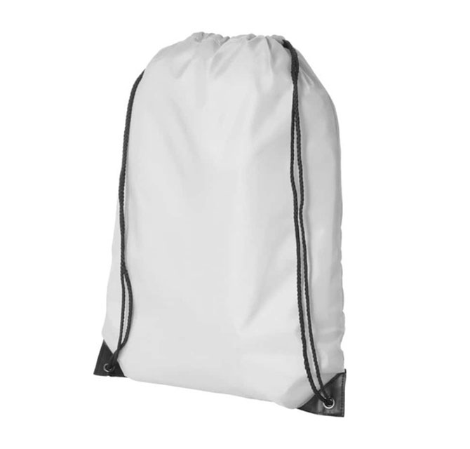 DRASTIN - Giftology 210D Polyster Drawstring Bag - White