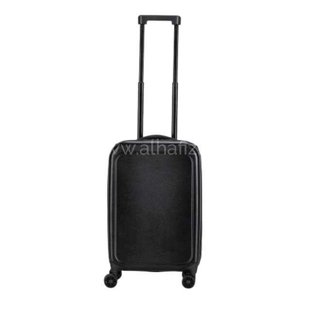 ROSTOCK - SANTHOME Foldable Cabin Trolley Bag - Black Matt Finish