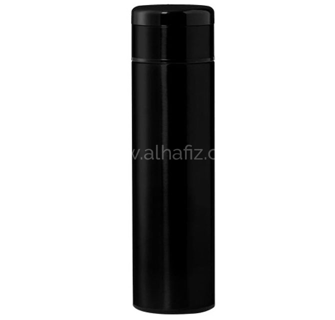 KOVEL - Giftology Double Walled Insulated Flask with Temperature Lid - Black