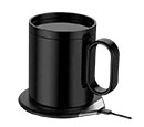 CRIVITS - Smart Mug Warmer with Wireless Charger - Black