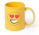 370ml Ceramic Mug With Fun Emoji Designs - Heart