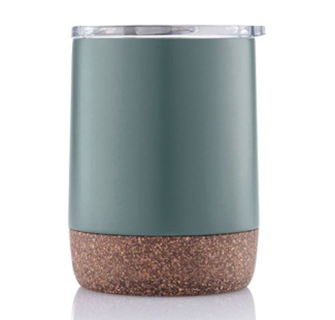 GOUDA - Hans Larsen Vacuum Mug With Cork Base - Green