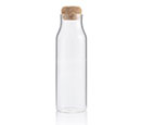BERKA - Borosilicate Glass Bottle with Cork Lid - 600ml