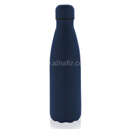 Grodno - Soft Touch Insulated Water Bottle - Navy Blue