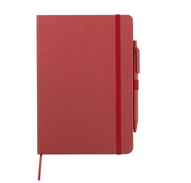 ABULA - eco-neutralÂ® A5 Hard Cover Notebook & Pen Set - Cherry Paper