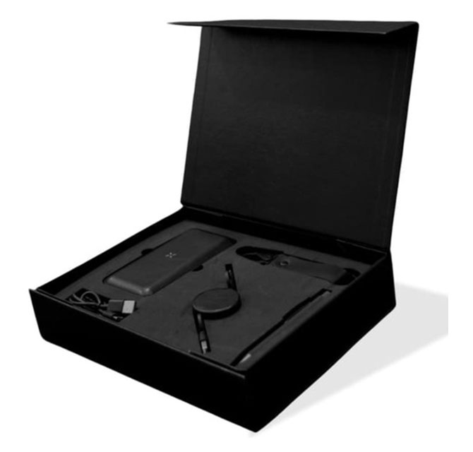 Black Leather Gift Set