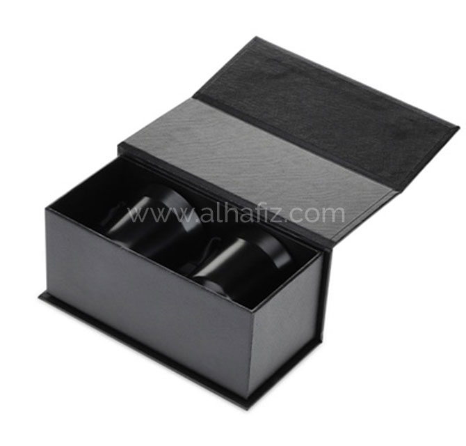 GAHWA - Hans Larsen Gift Set of 2 Premium Arabic Coffee Cups - Black