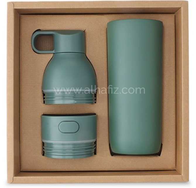 RUVO - CHANGE ZERO 2-in-1 Modular Hydration Gift Set - Dark Green