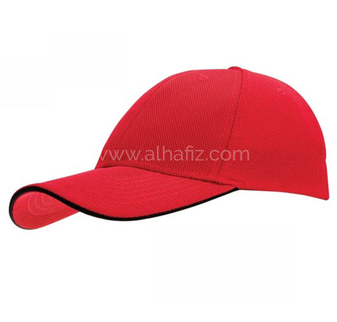 Santhome Nu-FitÂ® Performance Stretch-Fitted Cap - Red / Black