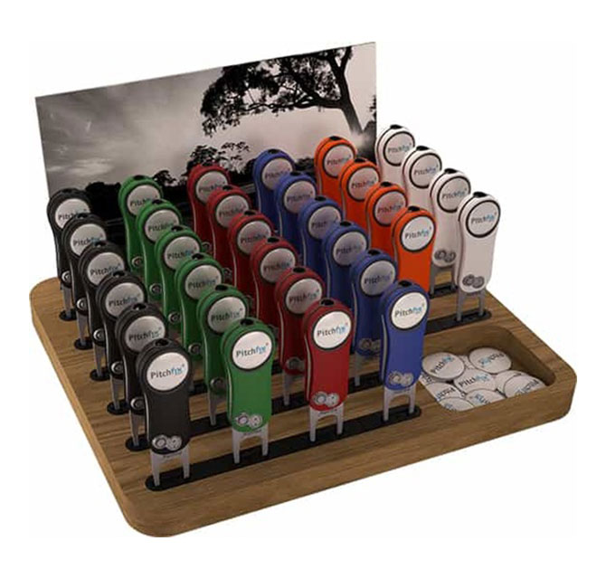Par 2.0 - Pitchfix Retail Concept - 32 divot tool PoS display