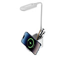 ALMERE - Giftology 3-in-1 Desk Lamp with 15W Wireless Charger & Pen Holder - White