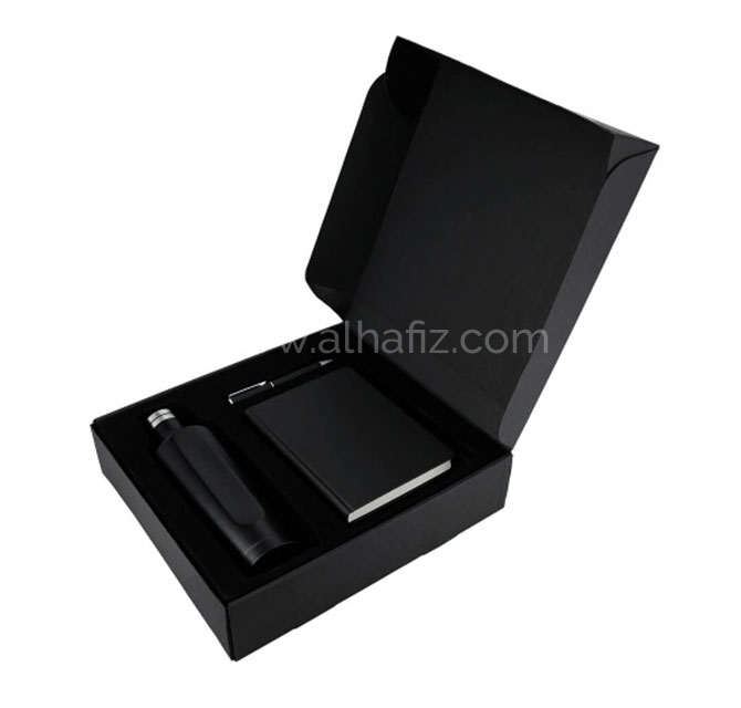 ARGAKI - SANTHOME Gift Set- SS Bottle, Notebook and Pen